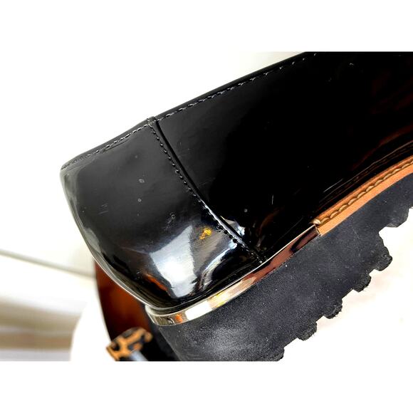 Franco Sarto Women's Platform Loafer Size 9.5 Black Leopard Cheetah Print - Picture 8 of 16